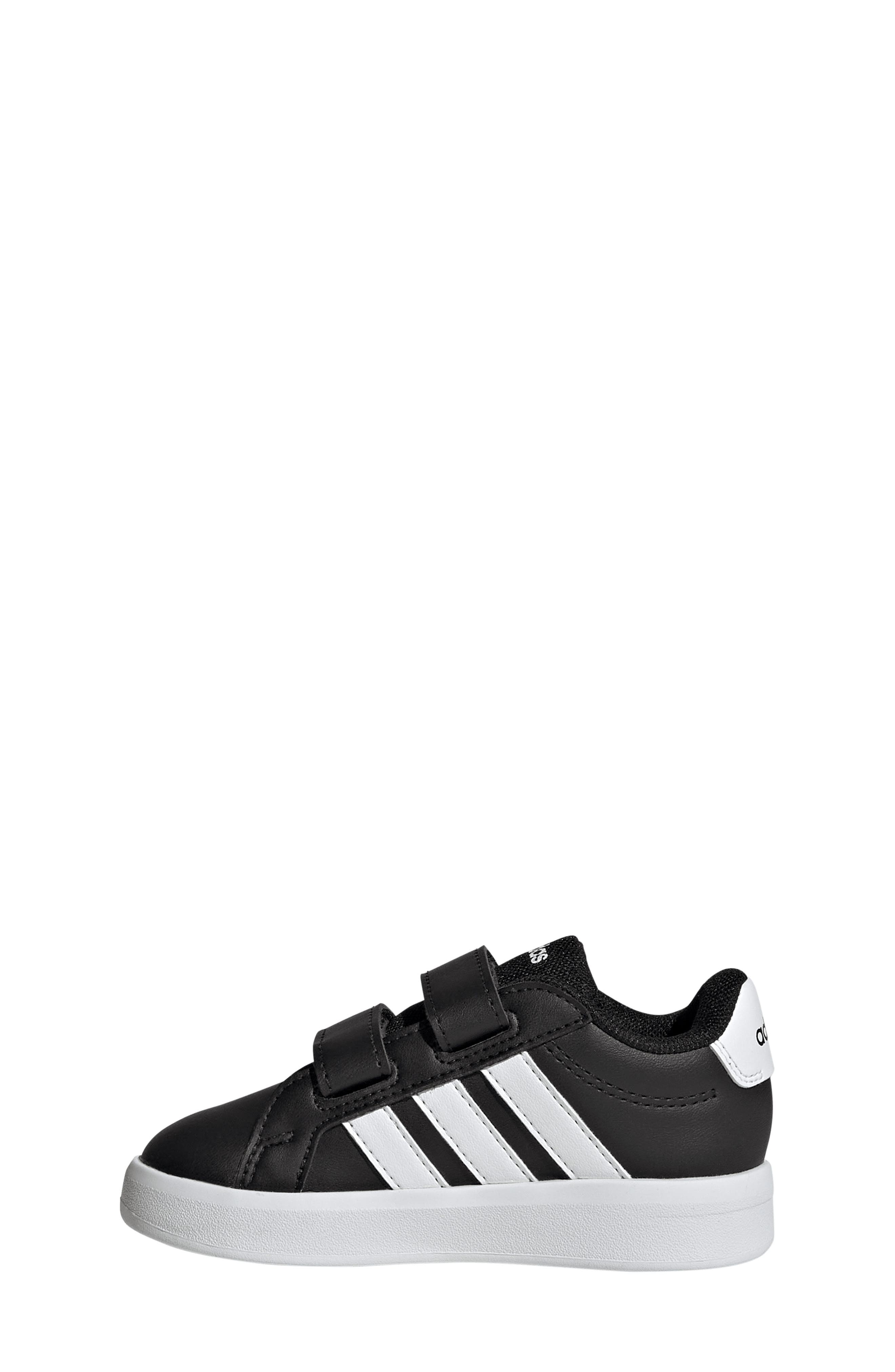 adidas Kids' Grand Court Sneaker, Alternate, color, Black/ Footwear White