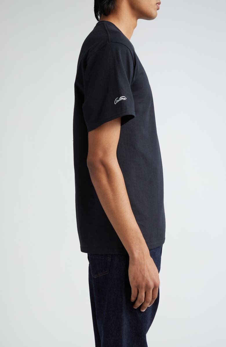 Noah x Antonio Lopez Phone Photo Cotton Graphic T-Shirt, Alternate, color, Black