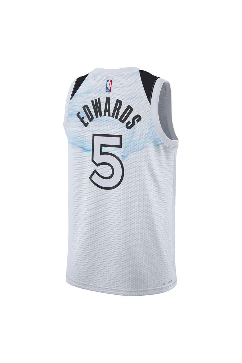 Unisex Nike Anthony Edwards White Minnesota Timberwolves 2024/25 Swingman Player Jersey - City Edition, Alternate, color, White