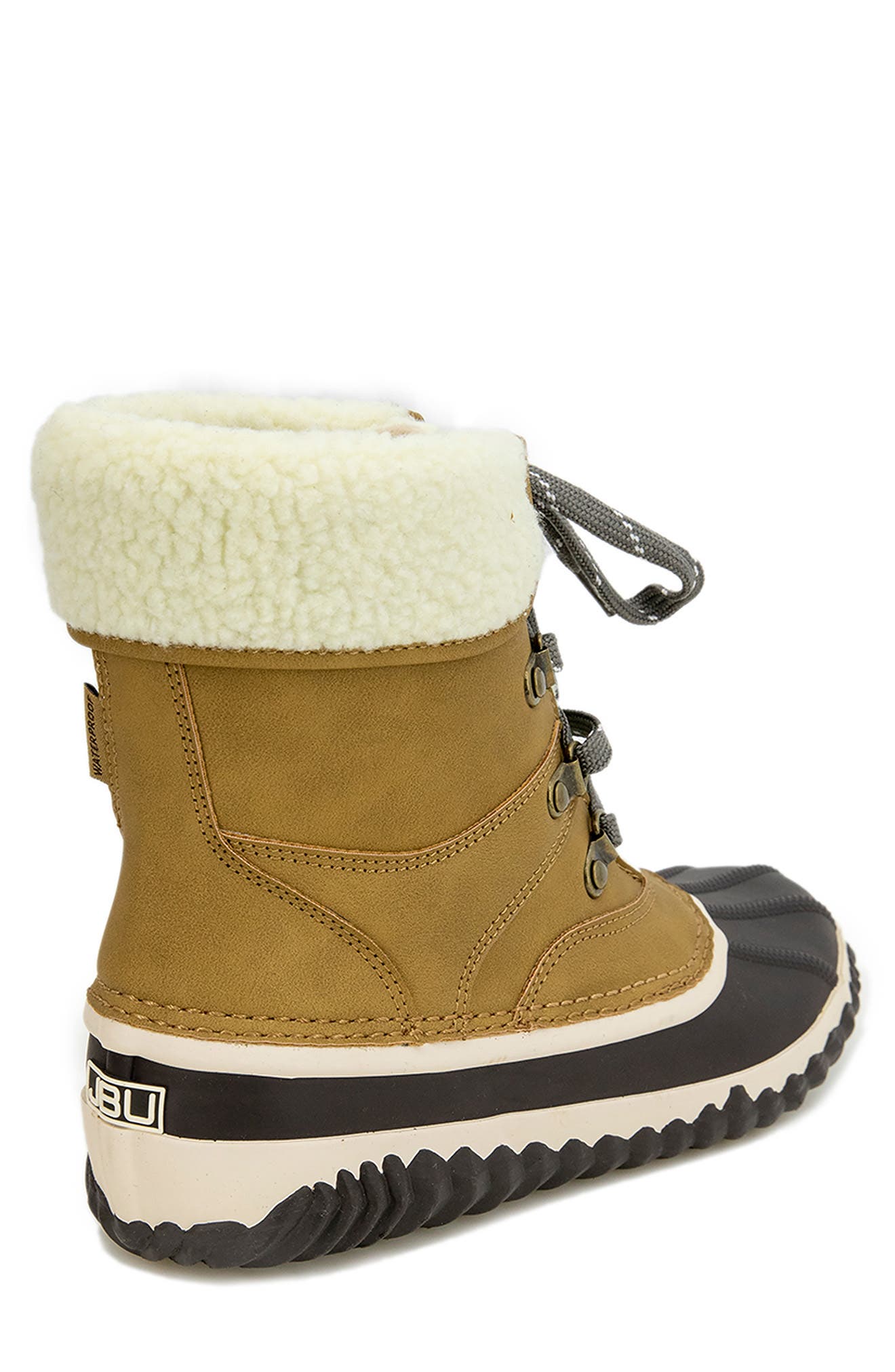Jambu Lizzy Faux Shearling Lined Waterproof Duck Boot, Alternate, color, 