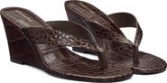 Reformation Jessie Wedge Thong Sandal
