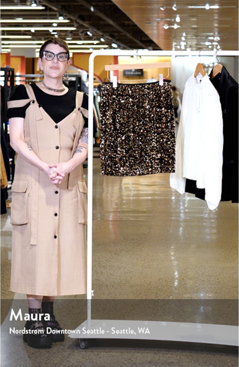 Sequin Pencil Miniskirt, sales video thumbnail