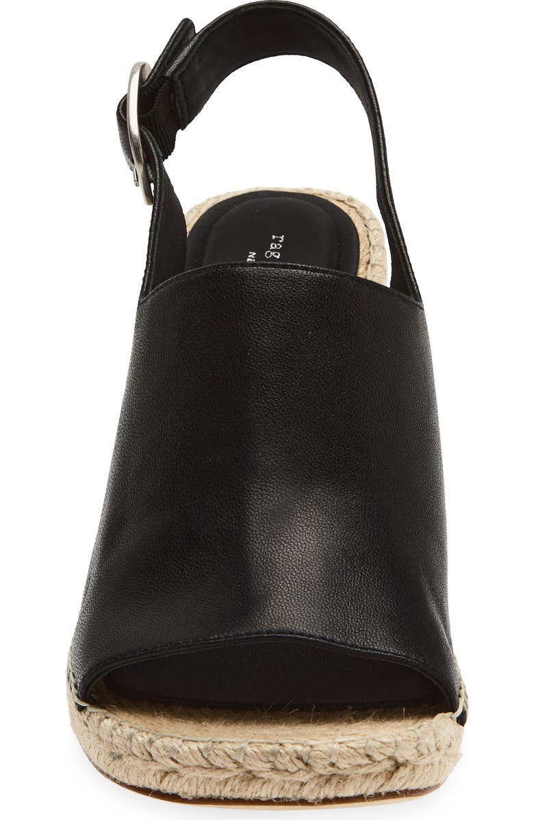 rag & bone Gigi Slingback Platform Espadrille Sandal, Alternate, color,