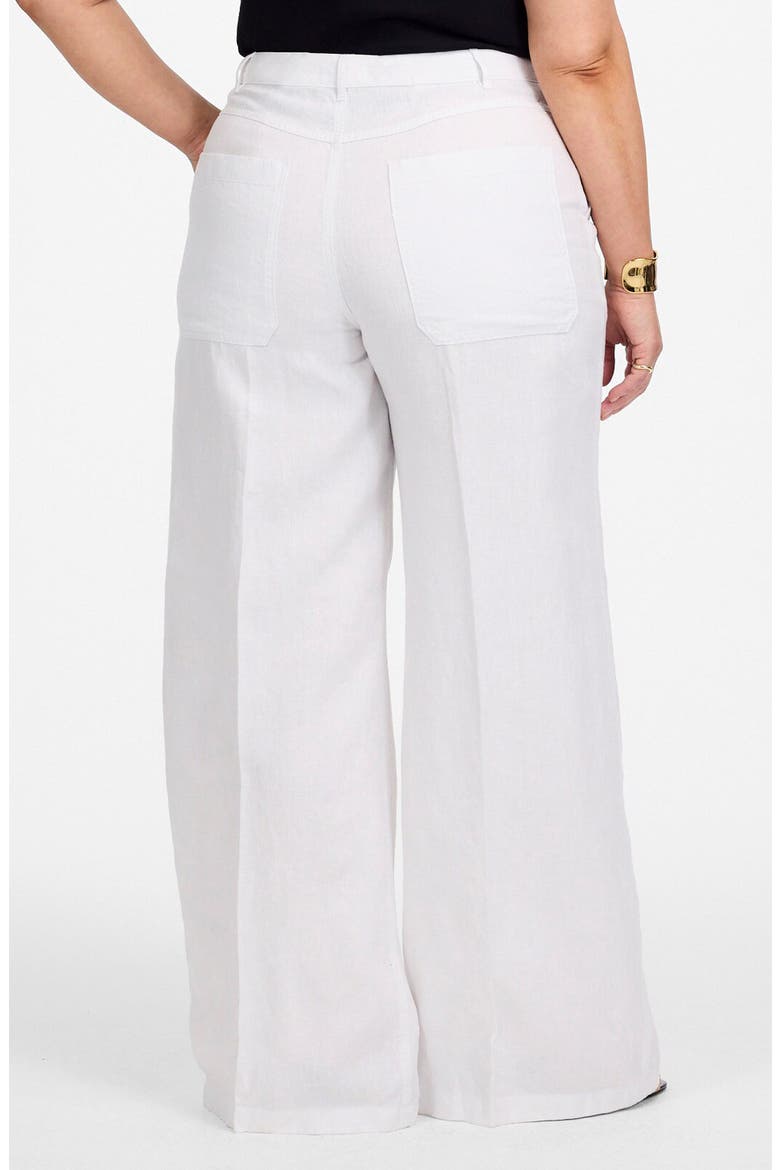 The Zoe Relaxed Wide Pant Linen Pants, Alternate, color, SALT