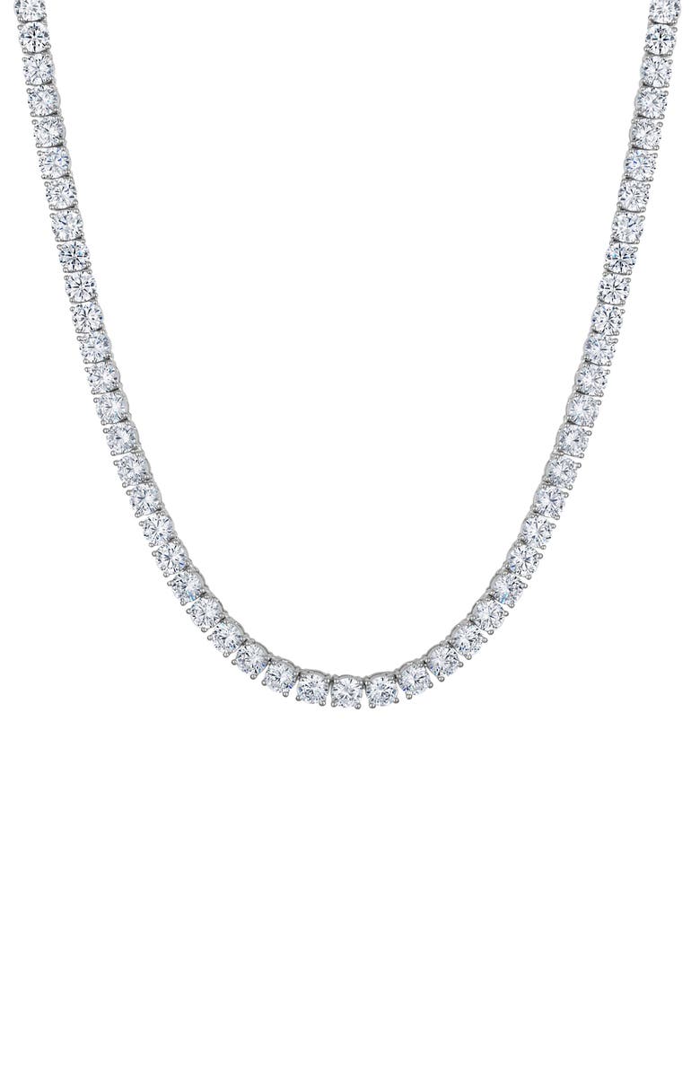 FZN Cubic Zirconia Necklace, Main, color, Silver