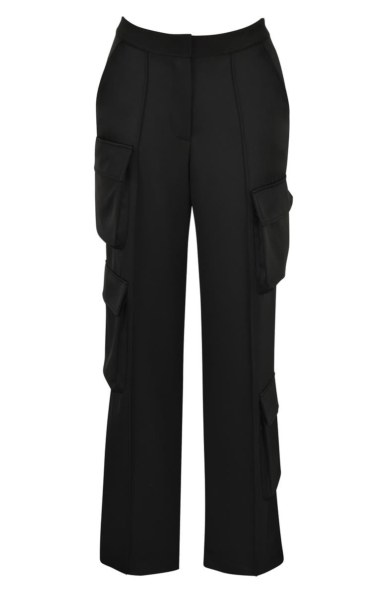 HOUSE OF CB Daria Cargo Satin Trousers, Alternate, color,