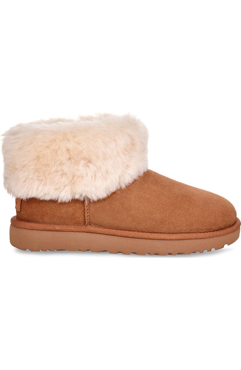 UGG<sup>®</sup> UGG Classic Mini Fluff Genuine Shearling Bootie, Alternate, color,