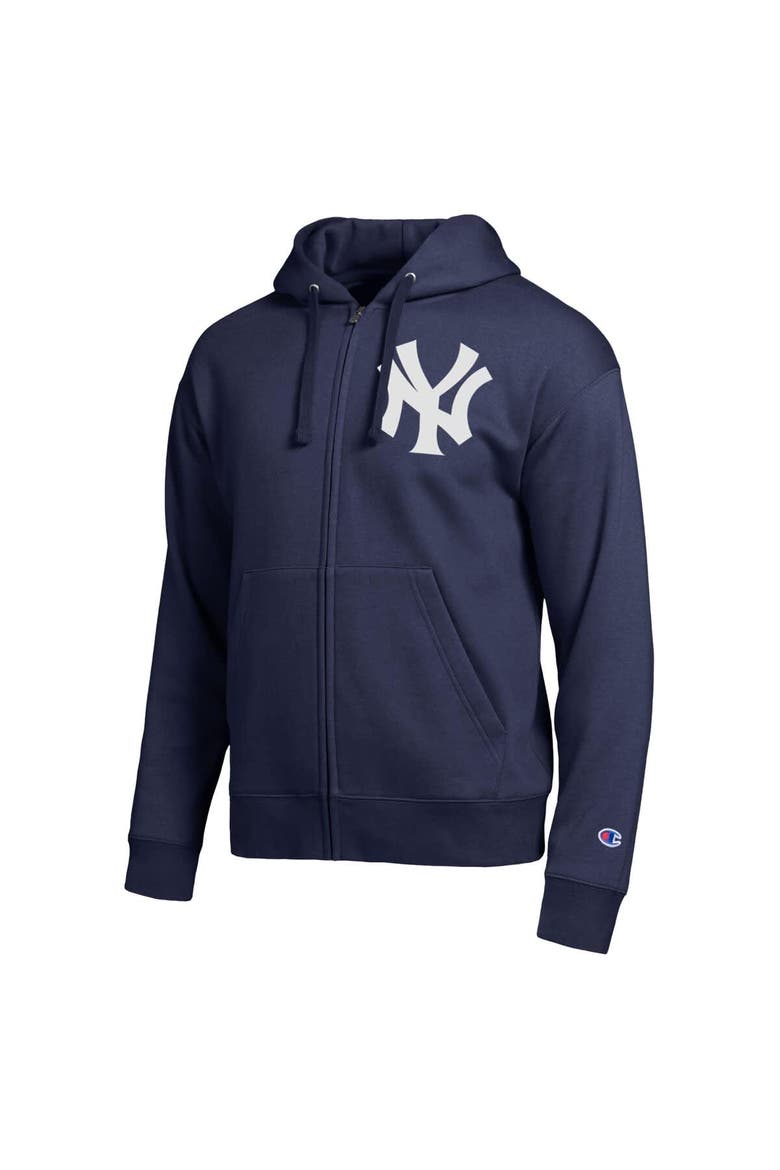 Men's Champion Navy New York Yankees All-Star Full-Zip Hoodie, Alternate, color, Navy