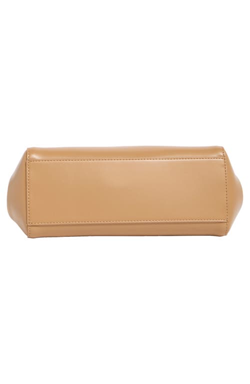 Jw Pei Lucia Faux Leather Top Handle Bag In Brown