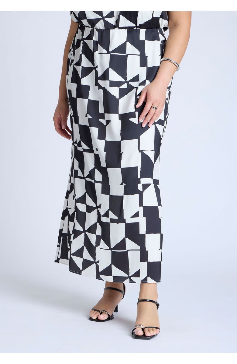 ELOQUII Satin Maxi Skirt, Alternate, color, All There