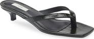 TOTEME Croc Embossed Kitten Heel Flip Flop