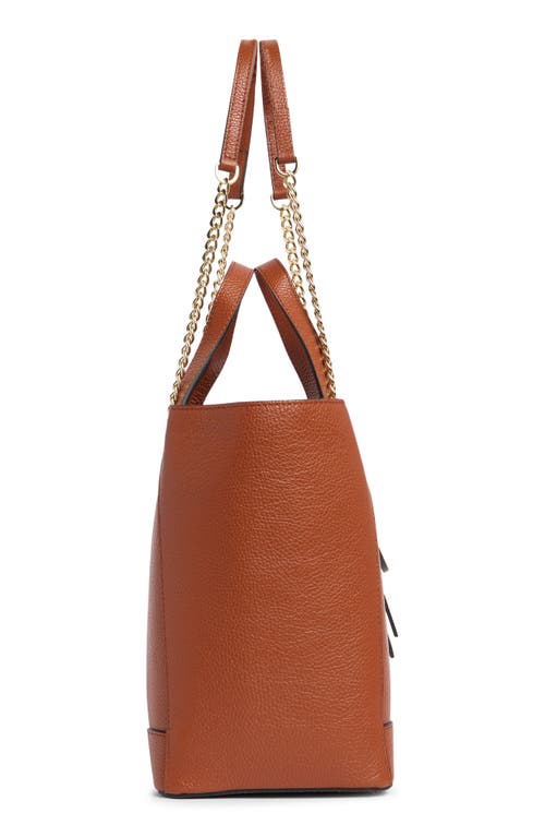 Valentino By Mario Valentino Sophie Medallion Leather Tote Bag In Brown