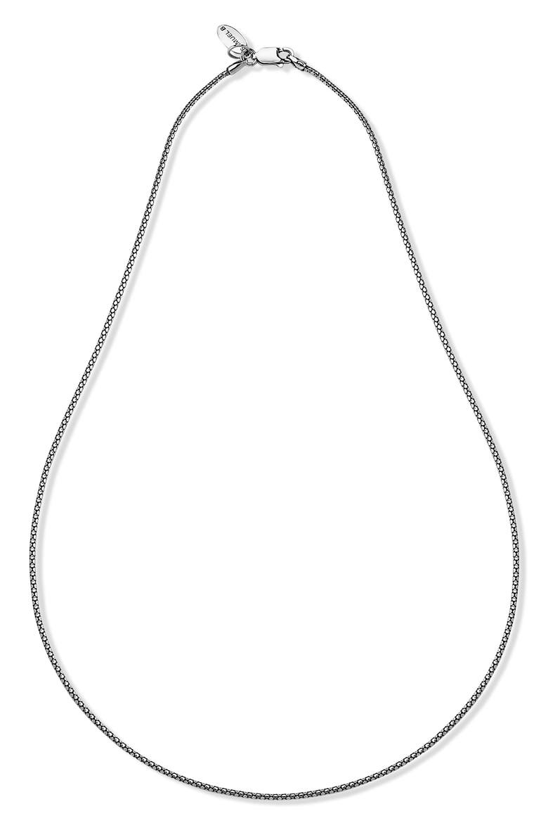 Korean Chain Necklace, Main, color, SILVER