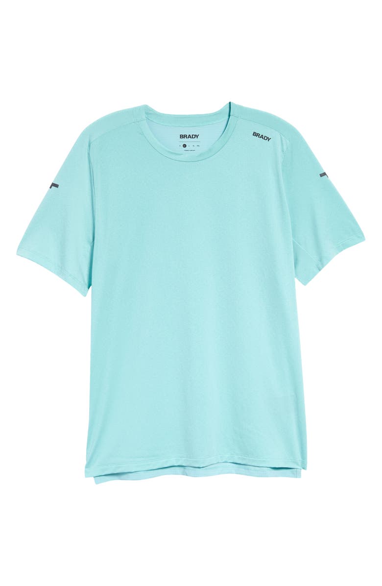 BRADY Run Short Sleeve T-Shirt, Alternate, color, Aqua