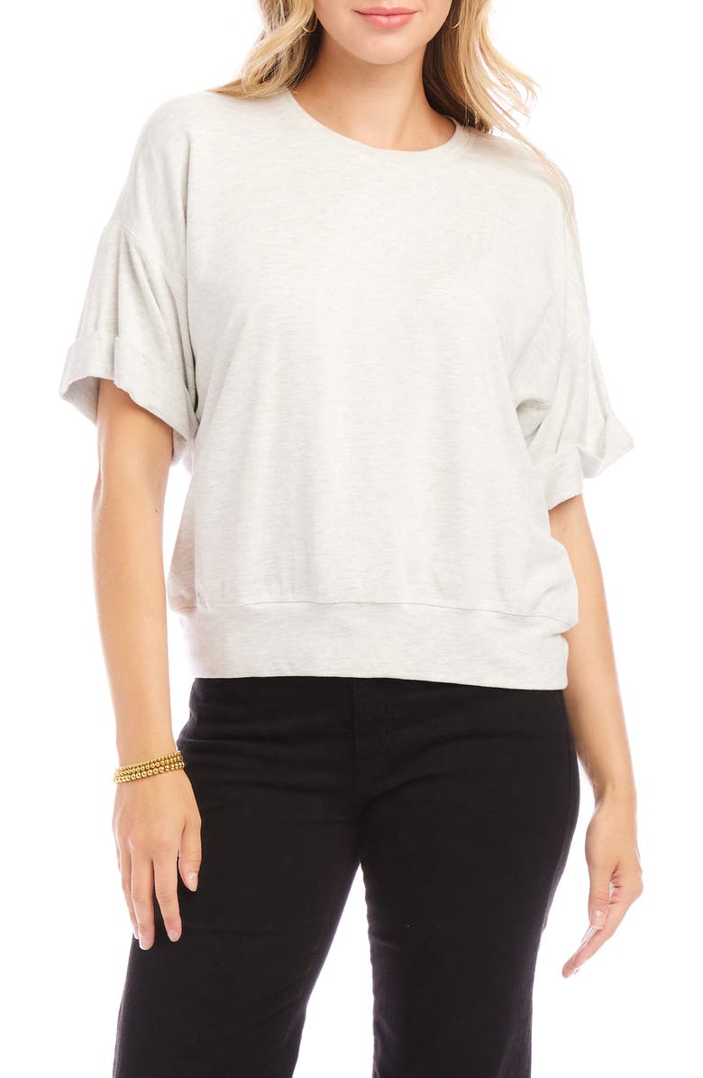 Karen Kane Cuff Sleeve T-Shirt, Main, color, 