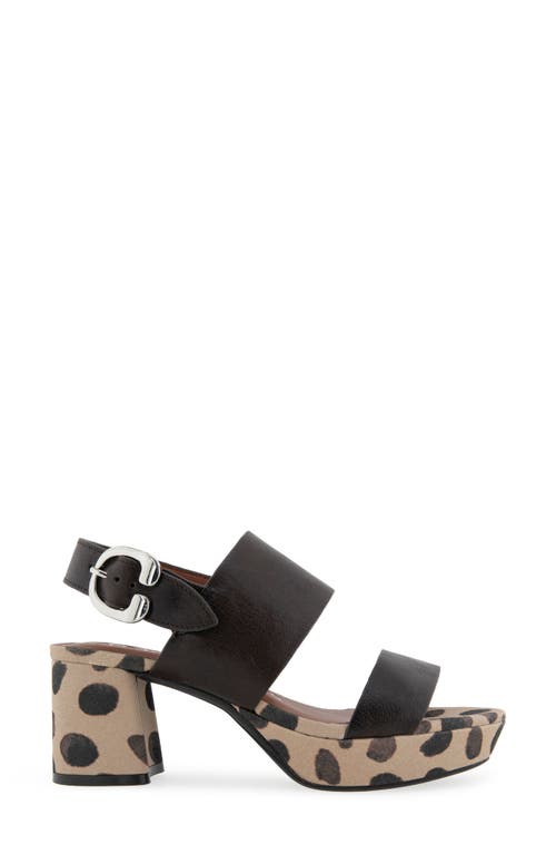 Aerosoles Camera Platform Sandal In Java Spotted Print Leather