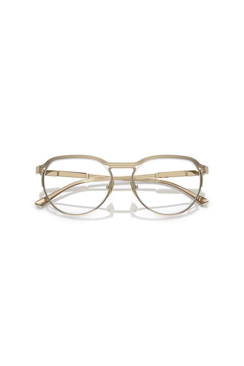 55mm Oval optical glasses, Alternate, color, Gold
