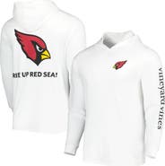 vineyard vines Men's Vineyard Vines White Arizona Cardinals Local Long Sleeve Hoodie T-Shirt