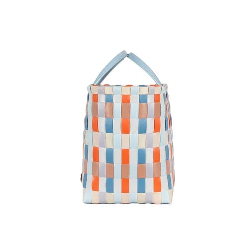 HANDED BY HANDED BY MULTITONE RECYCLED PLASTIC SHOPPER