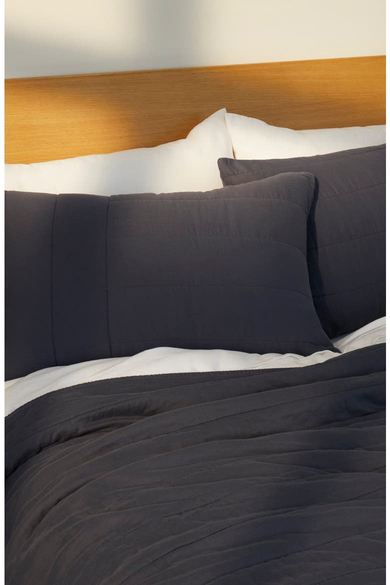 Everyday Quilted Shams, Alternate, color, INDIGO