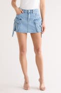 BLANKNYC Cargo Denim Miniskirt