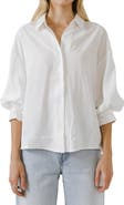 English Factory Balloon Sleeve Button-Up Shirt
