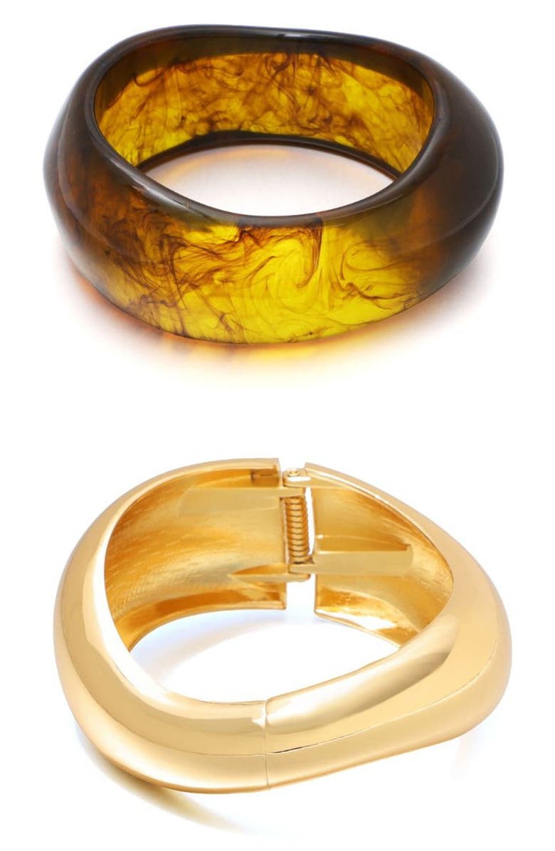 Adornia Set of 2 Assorted Chunky Bracelets, Main, color, 