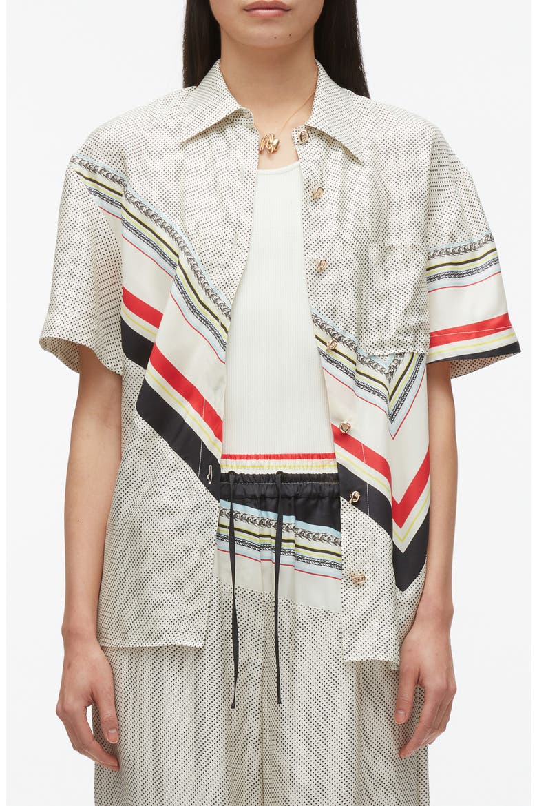 NY Liberty Silk Camp Shirt, Main, color, IVORY MULTI