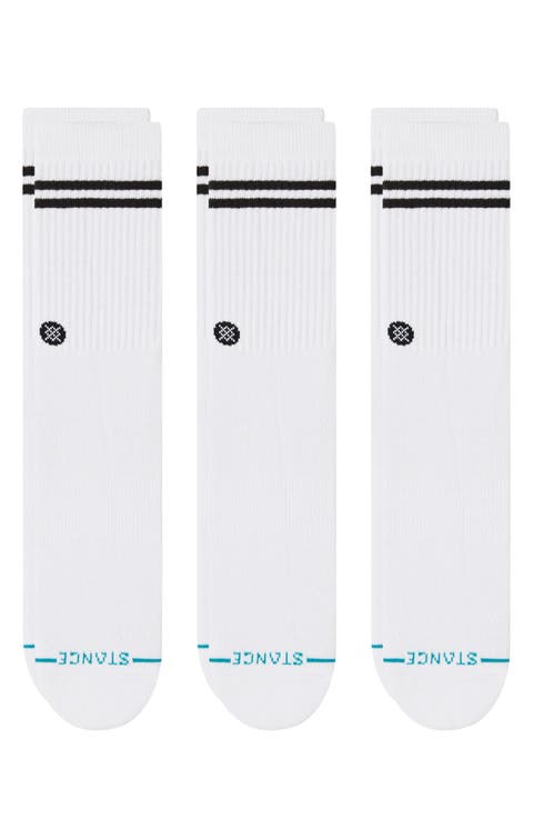 Core 3-Pack Cotton Blend Crew Socks