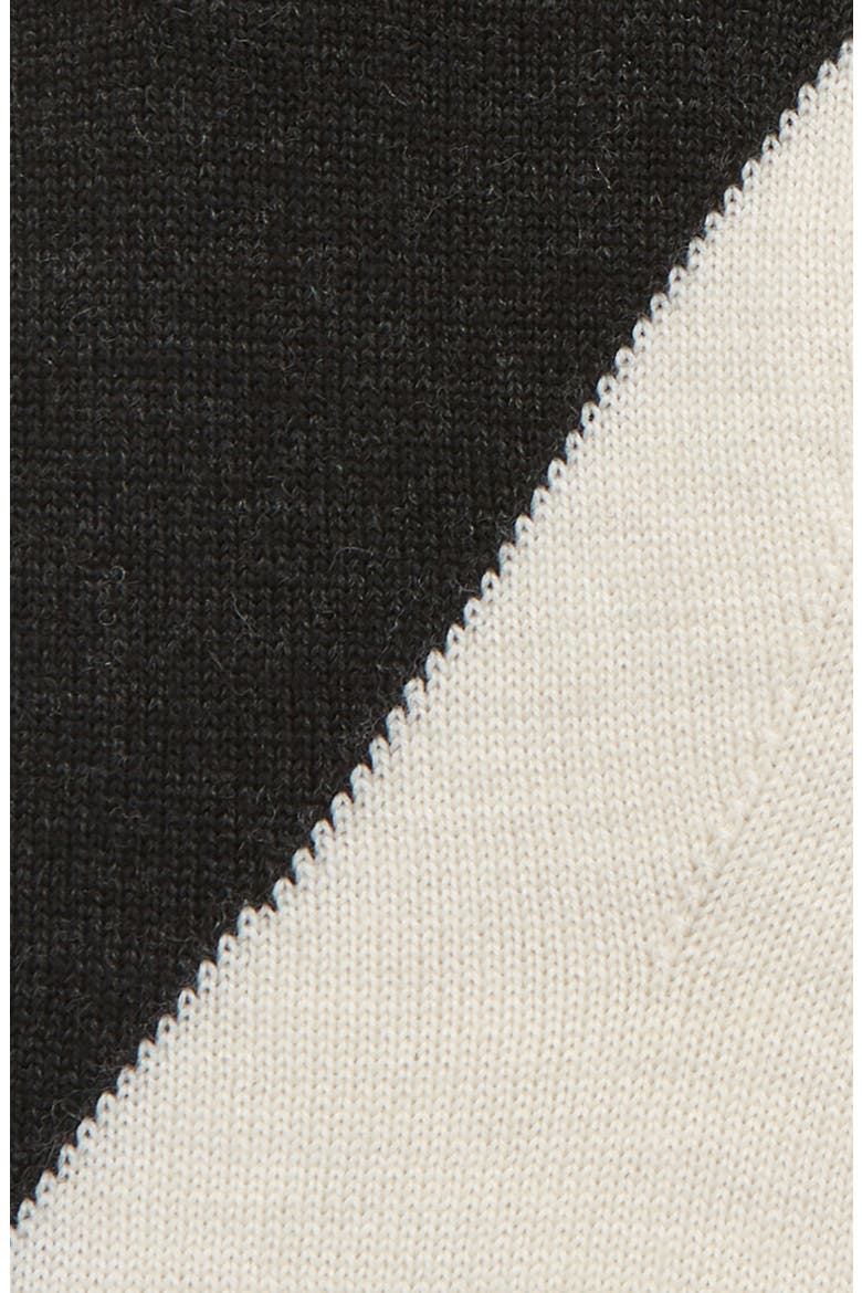 Tech Gallery Colorblock Wool Gloves, Alternate, color, HEATHER BLACK CREME