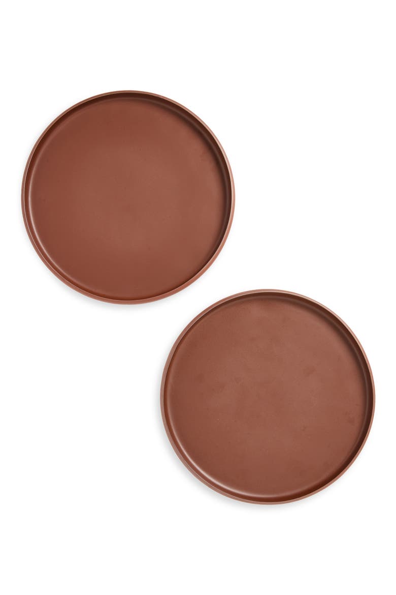 Set of 2 Colombo Dinner Plates, Main, color, TERRACOTTA