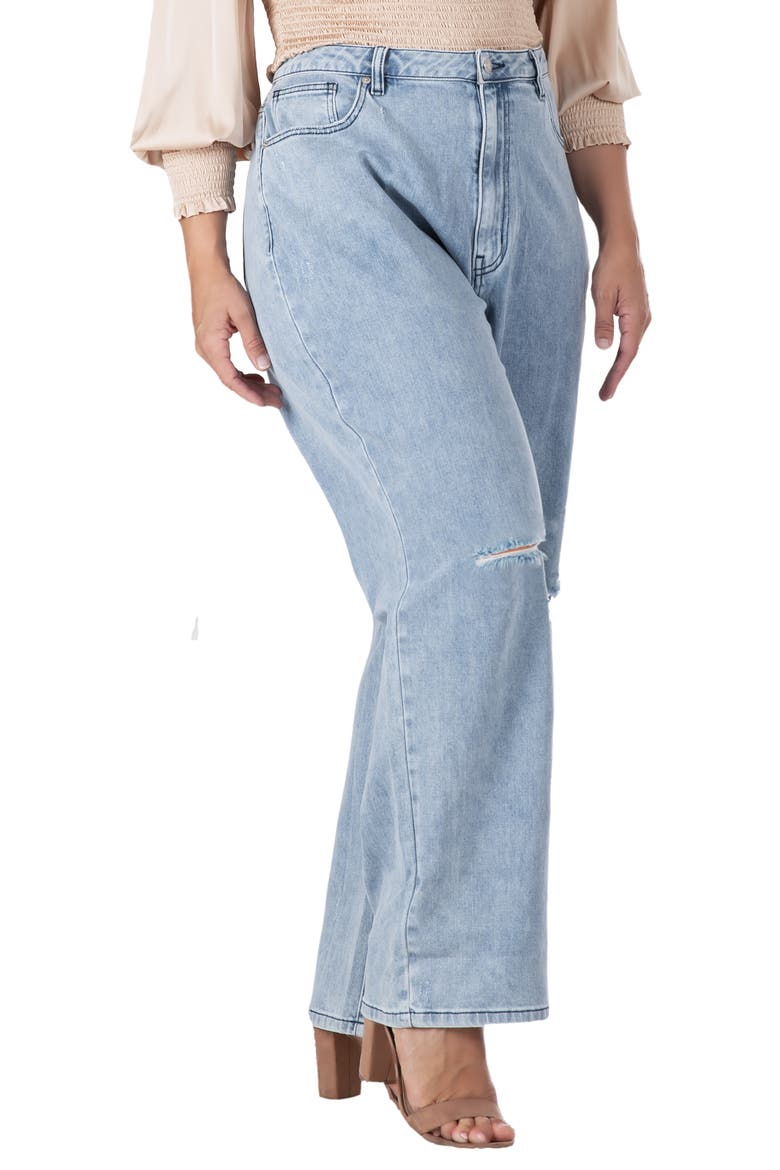 Subtle Distressed Boyfriend Jeans, Alternate, color, 3240MIDSTONE