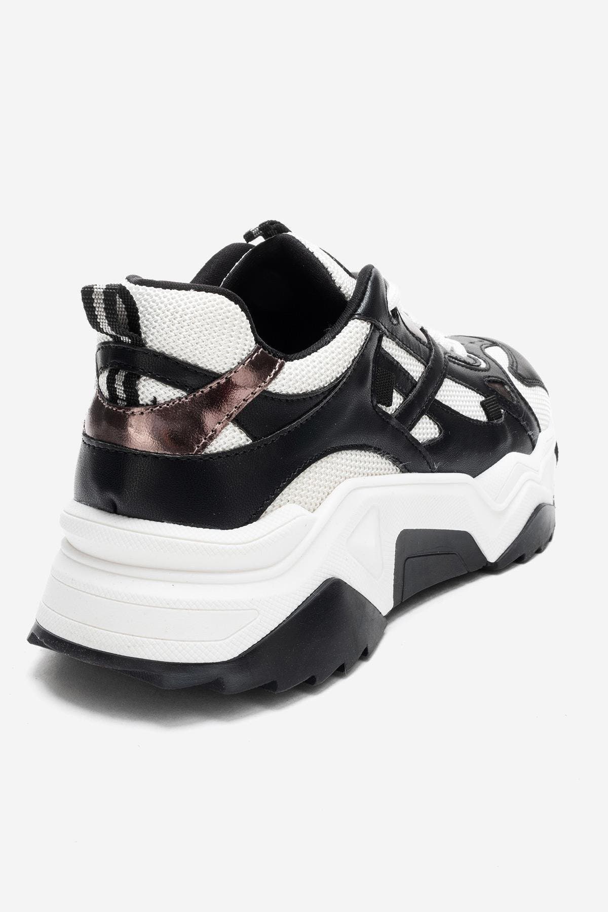 Prologue Shoes Loretta Platform Sneakers, Alternate, color, Black White