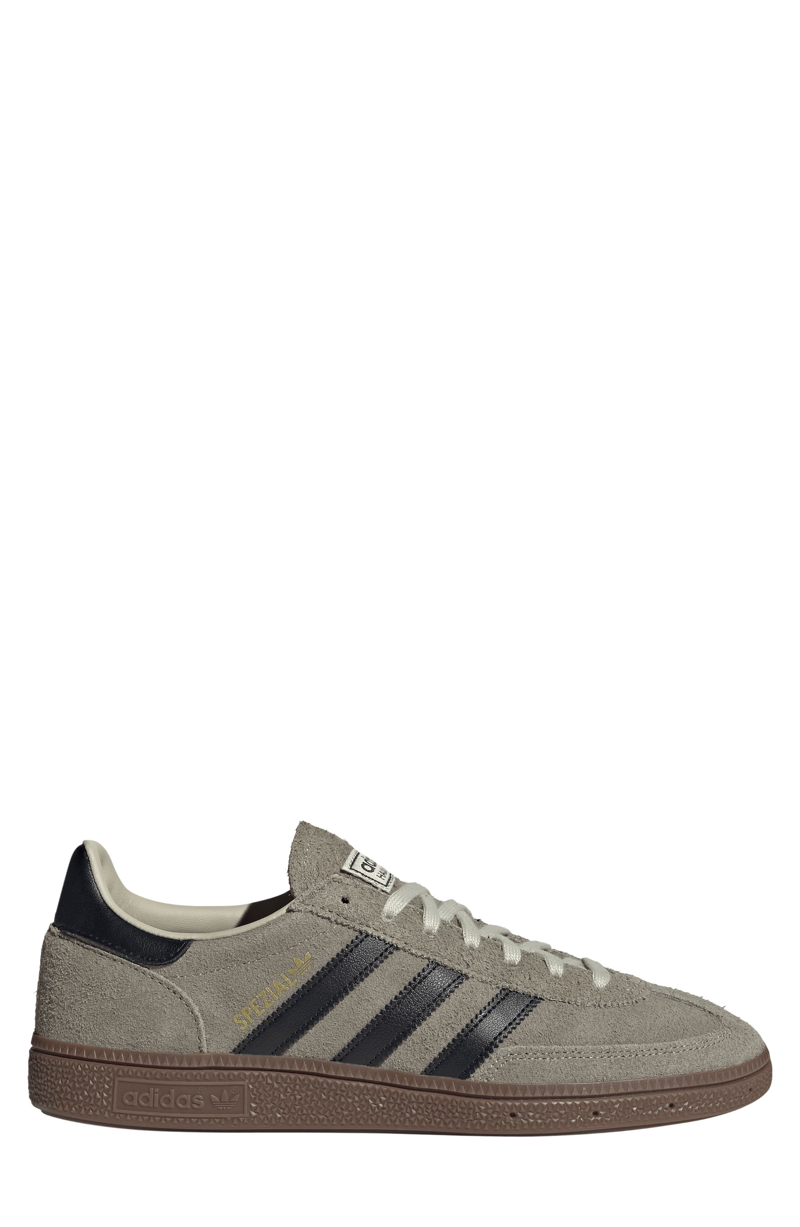Handball Spezial Sneaker, Alternate, color, SILVER PEBBLE/ BLACK/ GUM