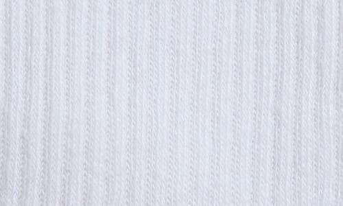 Nordstrom Solid Quarter Crew Socks In White