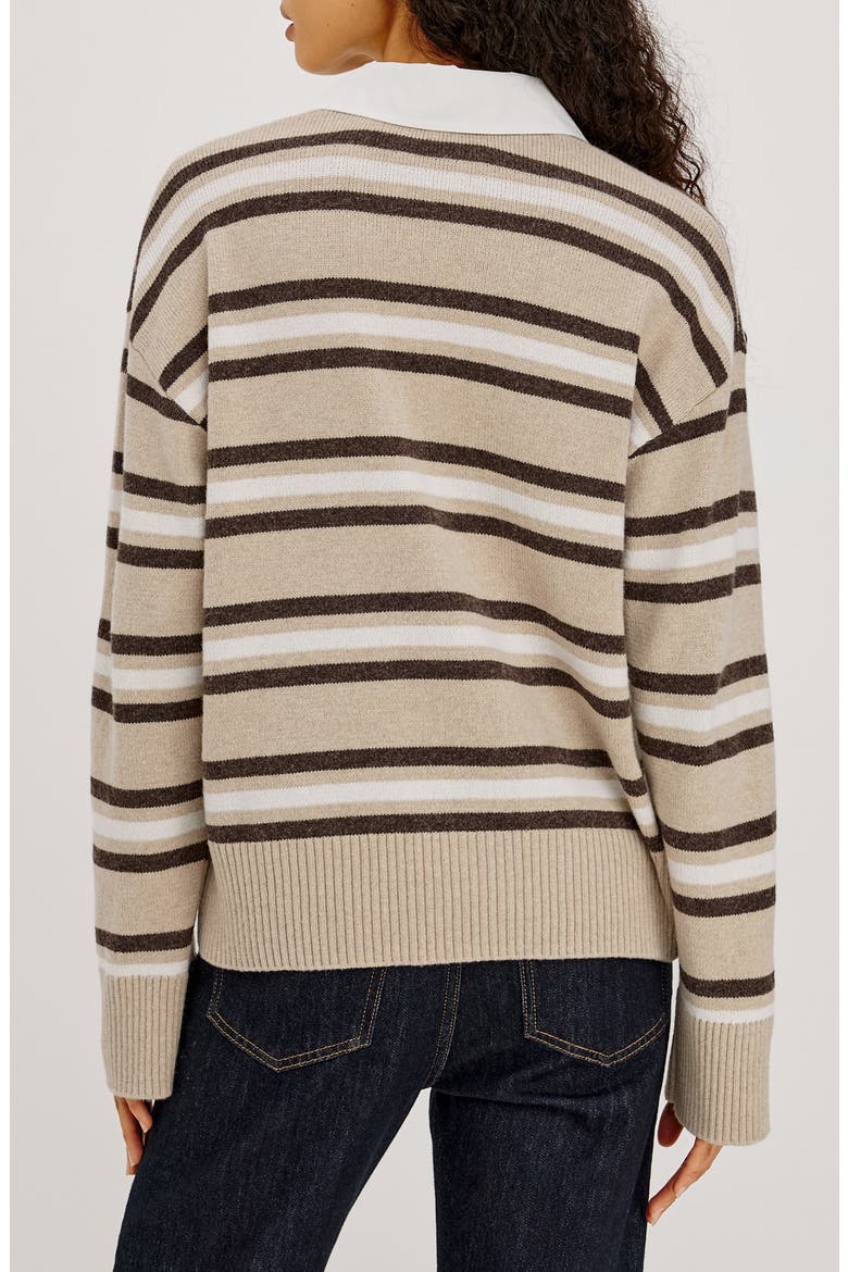 Paxton Stripe Henley Sweater, Alternate, color, HEATHER OAT STRIPE