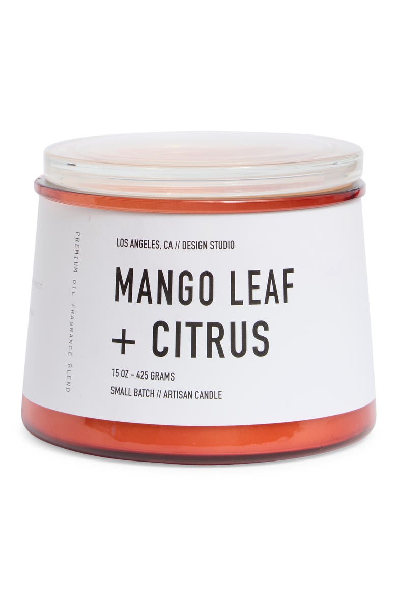 Mango Leaf & Citrus Candle, Main, color, MANGO LEAF - CITRUS