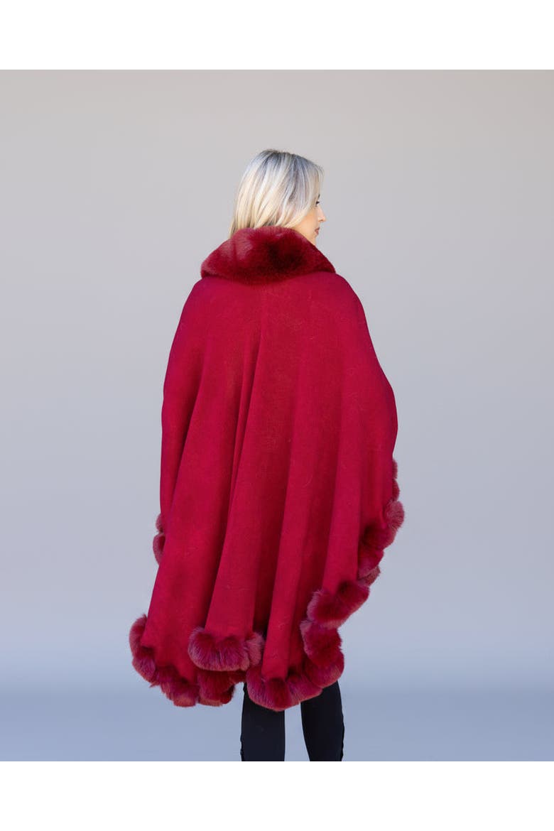 Julia Poncho Cape, Alternate, color, Burgundy