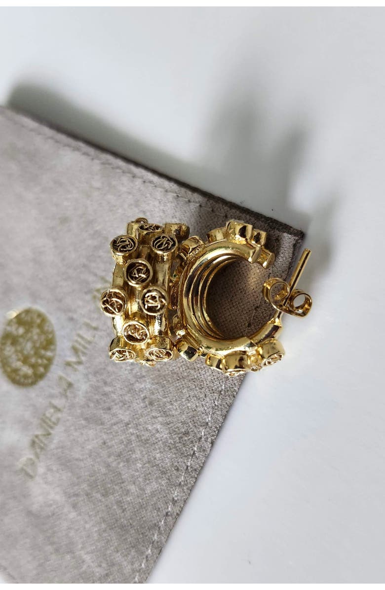 Daniela Millan Jewelry Trilogy Luxe Hoops, Alternate, color, Gold