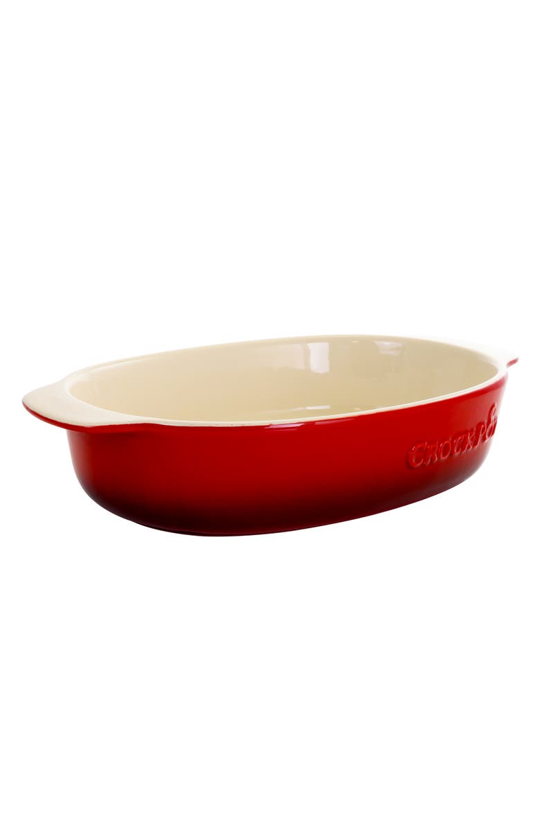 Gibson 2.5 Quart  Stoneware Bake Pan, Alternate, color, Red