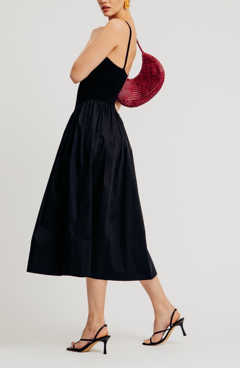 Torn by Ronny Kobo Monica Sleeveless A-Line Dress, Alternate, color, Black