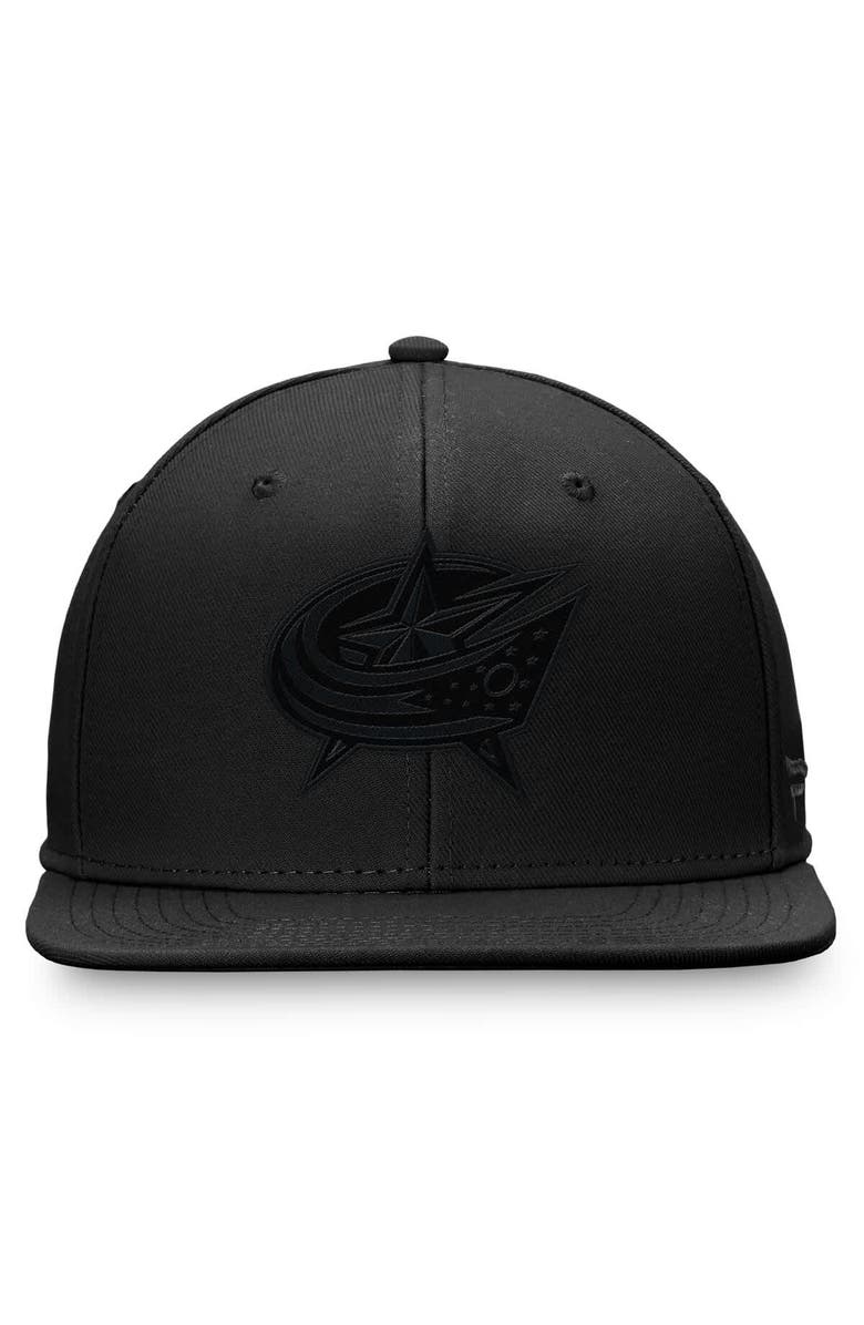FANATICS Men's Fanatics Black Columbus Blue Jackets Tonal Fitted Hat, Alternate, color,