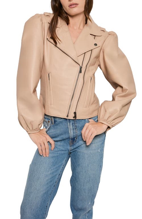 As By Df Mercury Recycled Leather Jacket In Neutral