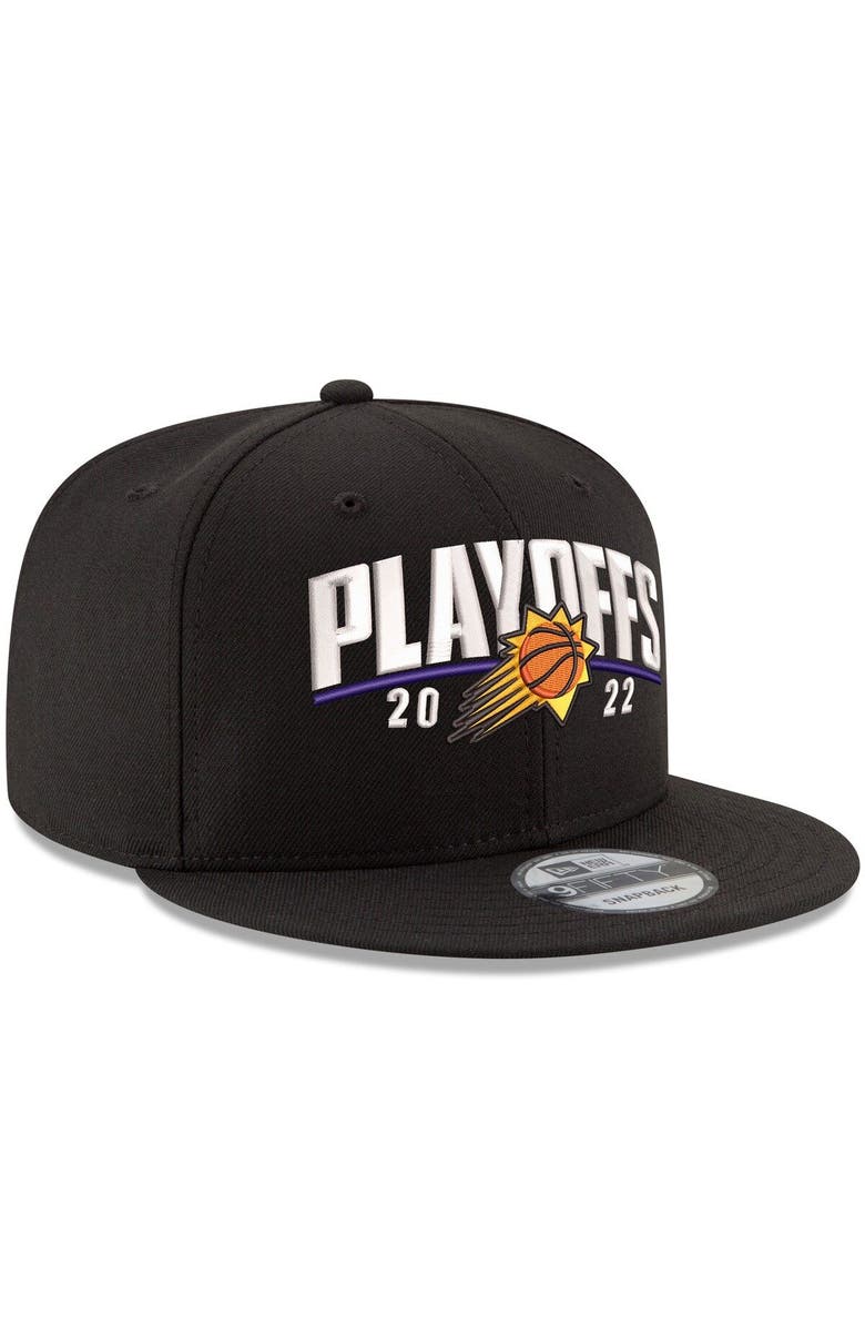 New Era Men's New Era Black Phoenix Suns 2022 NBA Playoffs Arch 9FIFTY Snapback Adjustable Hat, Alternate, color,