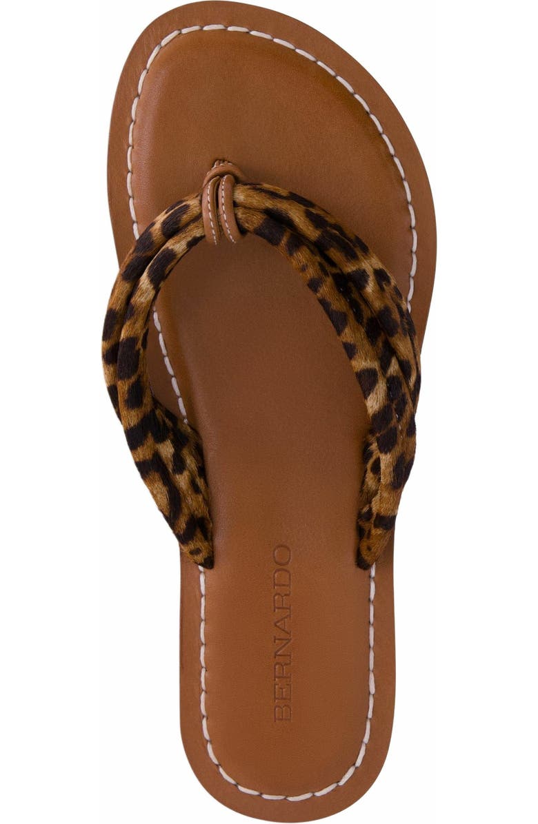 Bernardo Footwear Miami Haircalf Thong Sandal, Alternate, color,