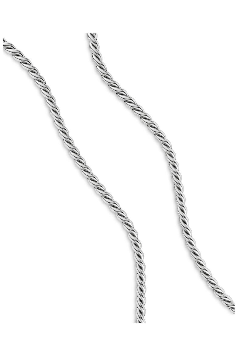 Sculpted Cable Chain Necklace, Alternate, color, SILVER
