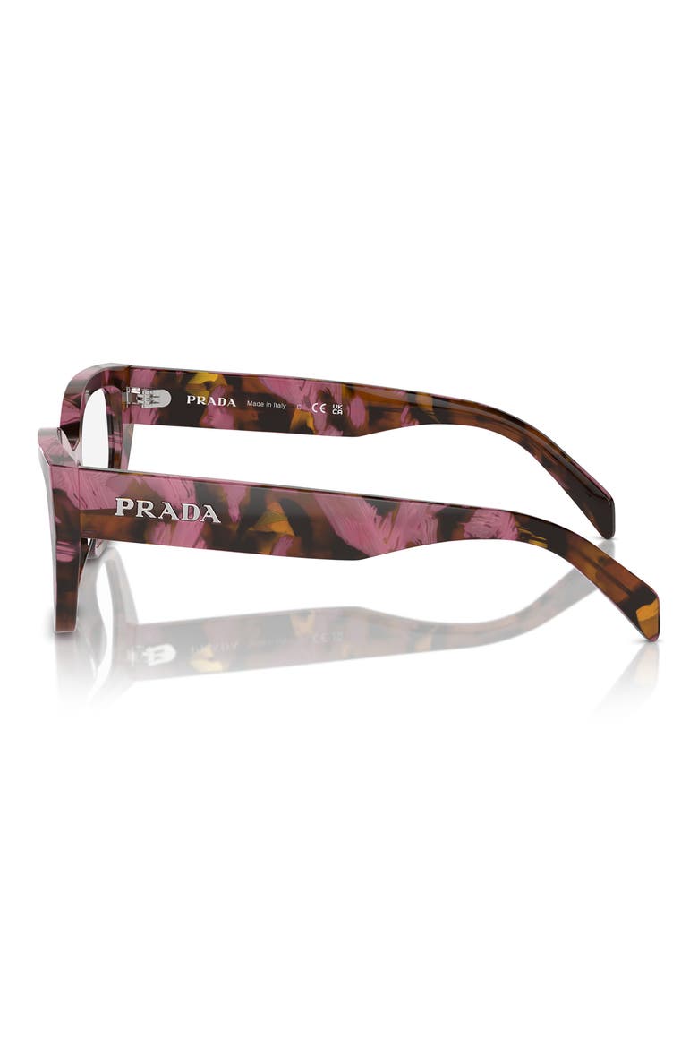 53mm Cat Eye Optical Glasses, Alternate, color, GREY TORT