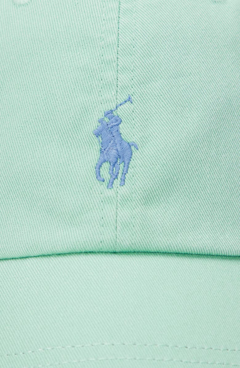 Polo Ralph Lauren The Iconic Cotton Chino Baseball Cap, Alternate, color, Celadon