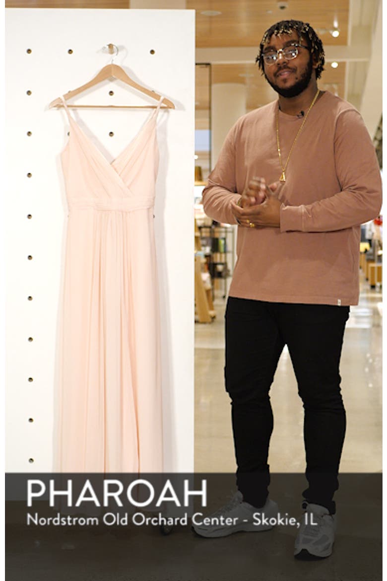 Surplice Neck Chiffon A-Line Gown video