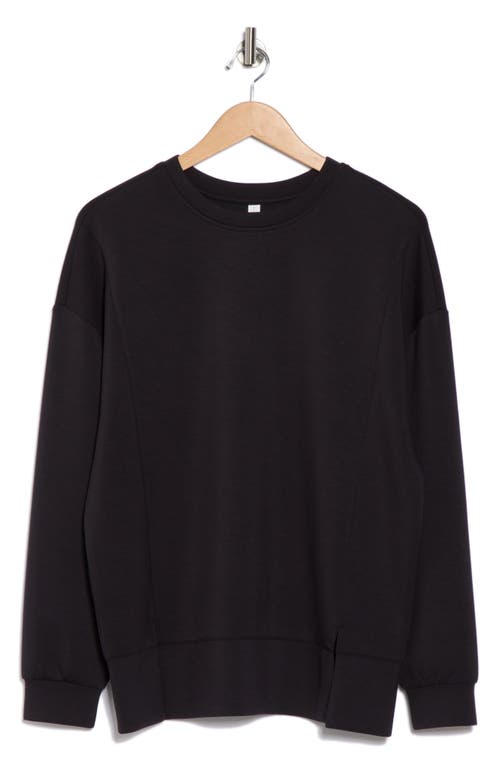 Z By Zella Whisper Oversize Scuba Sweatshirt In Black